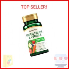 Piping Rock Fruits and Veggies Supplement  60 Capsules  Superfood Fruit and Ve