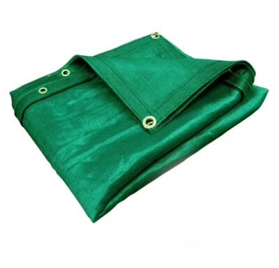 (Green) Super Heavy Duty Mesh Tarp Net Sail Sun Shade Awning and Fence Screen - Image 1 of 4