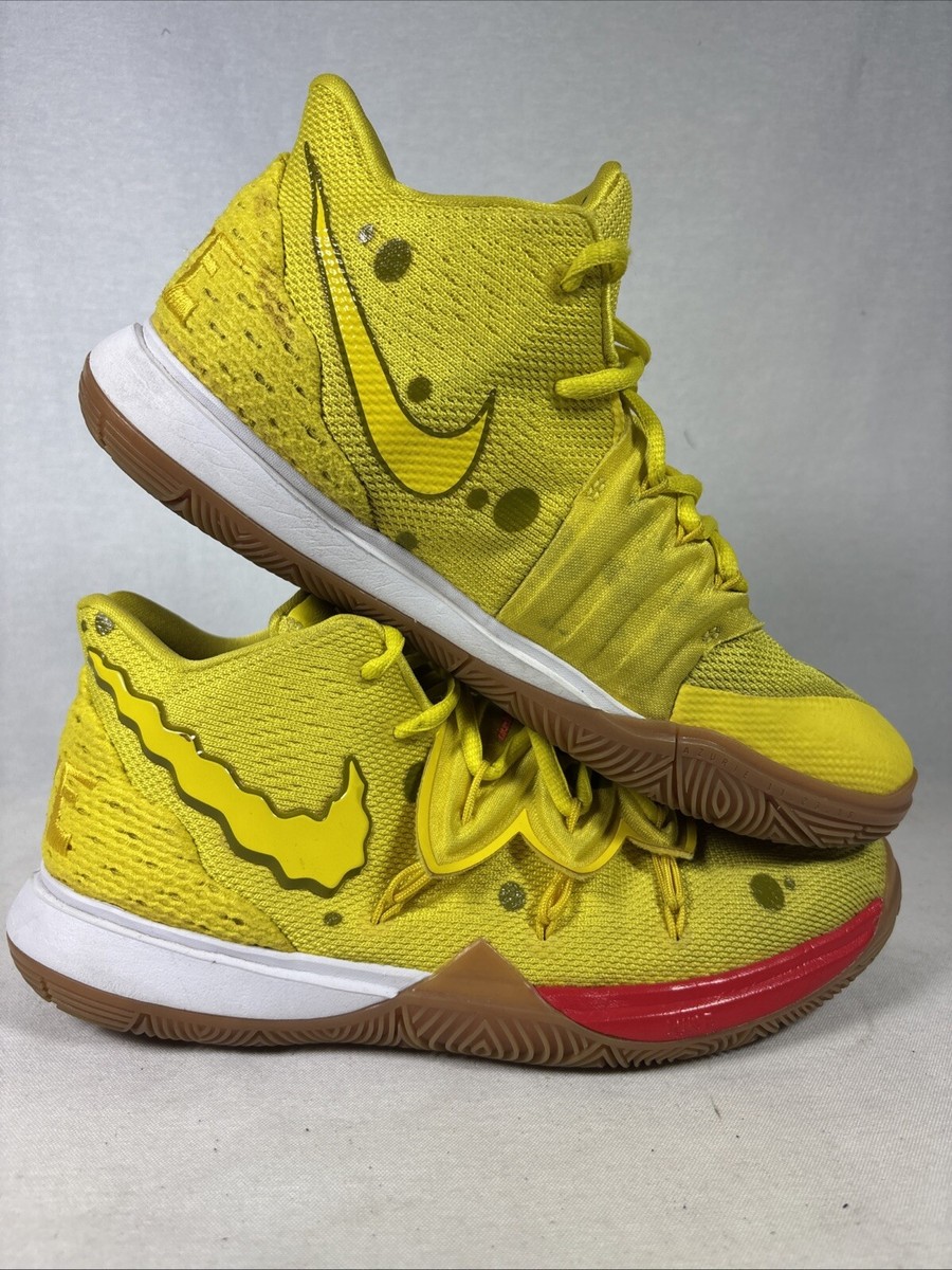 Nike Kyrie 5 GS Spongebob Squarepants Opti Yellow Red CJ7227-700