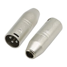 2PC TA4F 4Pin Male to XLR 3Pin Male adapter converter For Shure Microphone
