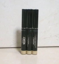 BAREMINERALS WHIPPED VELVET LONG-WEAR EYECOLOR PURE GOLD 0.14 OZ ~ 3 PC LOT