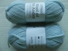 Knit Picks Wool of the Andes 100%wool yarn, Clarity, lot of 2 (110 yds ea)