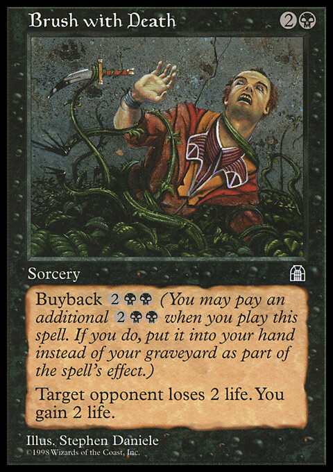 Magic the Gathering MTG Brush with Death (52) Stronghold NM