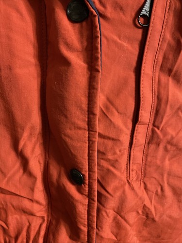 L.L. Bean Outdoors Women's Orange Goose Down Winter Coat Jacket Small Penobscot - Picture 4 of 16
