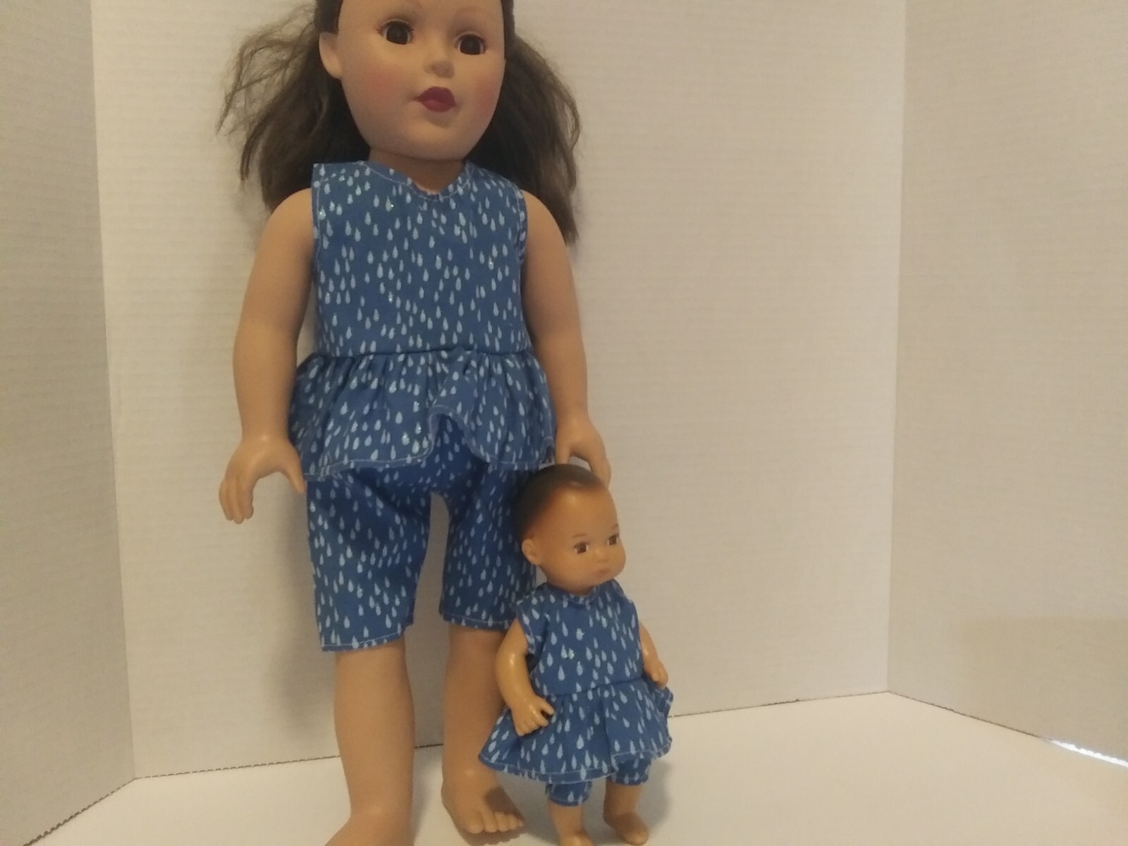Made To Fit 18" & 8" A Girl  Dolls Etc-match Short/top  L48