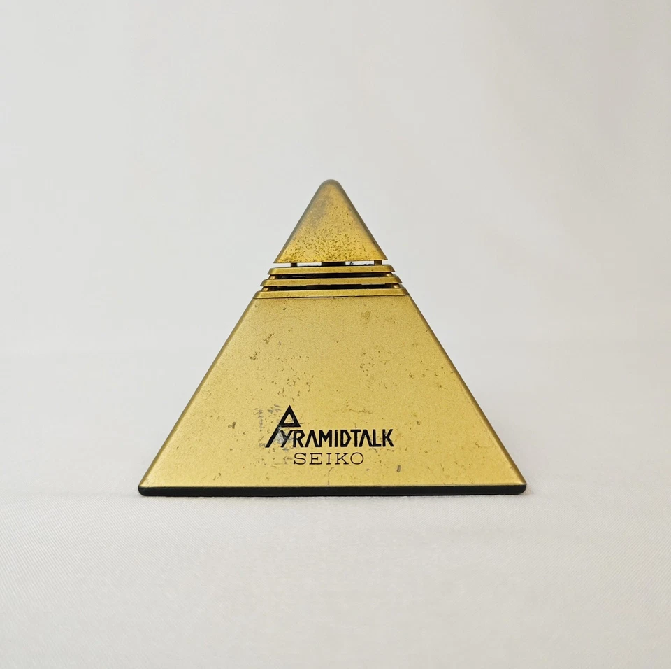1984‘s SEIKO Japanese vintage pyramid talk clock - Image 3 of 4