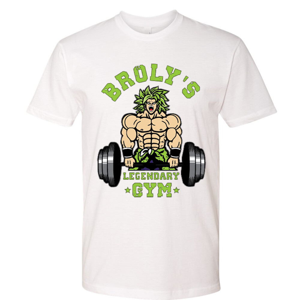 🔥 Broly's Legendary Gym Men Unisex T Shirt Funny Super saiyan Gift DBZ Fans