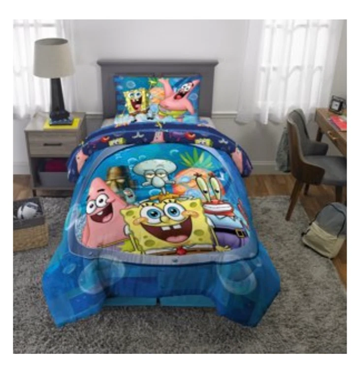 Spongebob bedding set clearance full