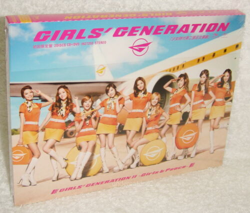 Girls' Generation II Girls & Peace Taiwan CD+DVD+28P (Japanese Album) PAPARAZZI  - Picture 1 of 3