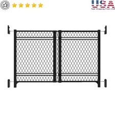Durable Indoor Outdoor Dog Baby Gate Easy No Drill Installation Safety Barrier