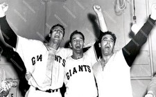 H540 BOBBY THOMPSON - LARRY JANSEN- SAL MAGLIE NY GIANTS 8x10 11x14 16x20 Photo