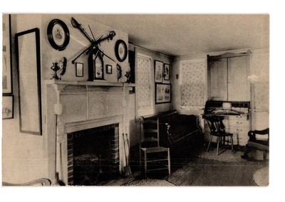 RPPC Barbara Fritchie House Frederick MD Interior Fireplace Swords Secretary ...