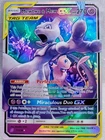 Pokémon Mewtwo Mew Tag Team GX TCG Holo Card Unified Minds 71/236 World Champion