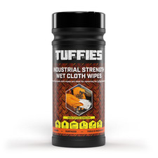TUFFIES INDUSTRIAL HEAVY DUTY CLEANING WIPES ( 80  WIPE TUB )