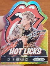 KEITH RICHARDS ROLLING STONES 2025 PRIZM HOT LICKS DIE CUT TYE TIE DYE 30/49 #10