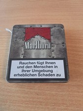Marlboro Red Zigaretten Etui Silber Silver Dose Aufbewahrung Werbung USA