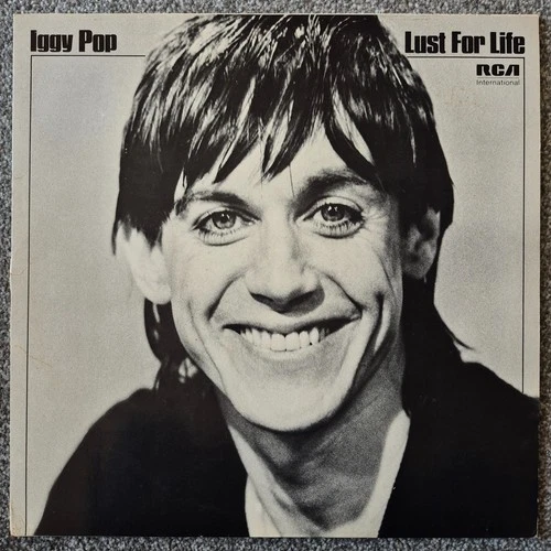 Iggy Pop Lust For Life LP 1984 Press EX-EX Record Vinyl NL82488 David Bowie