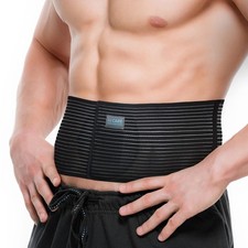 Umbilical Hernia Belt for Men  Women  Abdominal Binder w/Silicone Pads