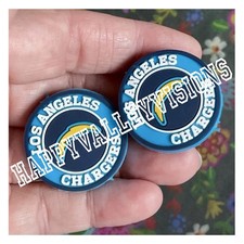 2 Pce LOS ANGELES Football Team Silicone Focal Beads DIY Jewelry Beadable Pens