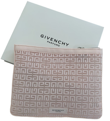 Givenchy Parfums Pink Flat Pouch semi-transparent toiletry travel Bag New in Box