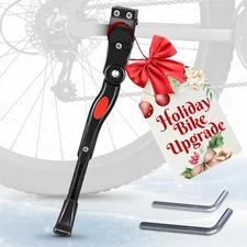 Adjustable Bike Kickstand Aluminum Alloy Fits 22–26" Wheels Non-Slip