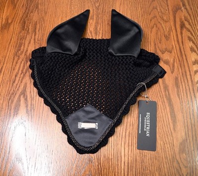 Equestrian Stockholm, New, bonnet fly veil, Dark Ocean, full, MSRP $69.99