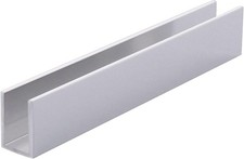 Brite Anodized 3/8" Fixed Panel Shower Door Deep U Channel 95" Inches by Fab