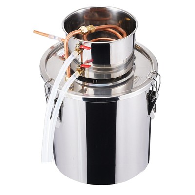 Alcohol Still, 5 Gal / 19 L Stainless Steel Water Alcohol Distiller with Copper
