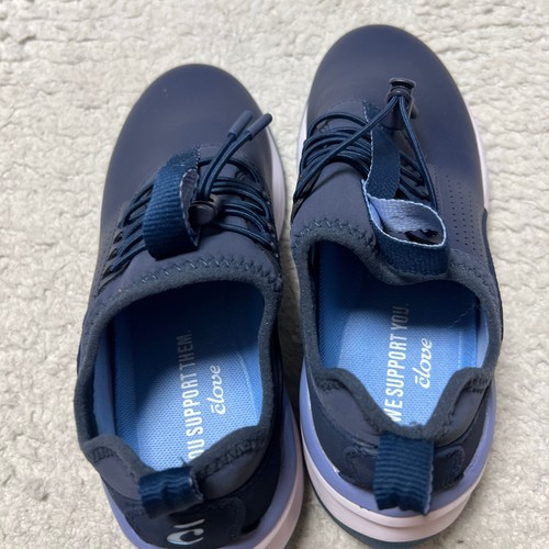 CLOVE Shoes Womens 6 Navy Core Comfort Slip on Sneaker Nursing Workwear - Picture 6 of 14
