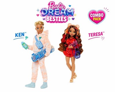 Barbie Dream Besties Teresa & Ken Fashion Dolls 2-Pack Combo
