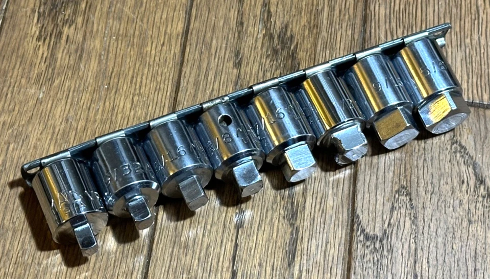 ๐บ๐ธ MAC Tools 1/4" - 5/8" SAE PLUG Square 4 Point 1/2โ DR Socket Driver Set Lot - Image 2 of 4