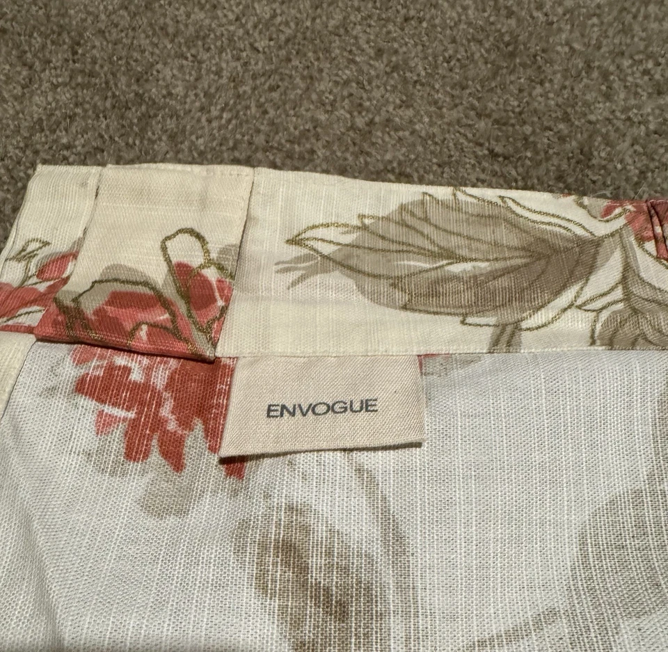 Envogue Curtains Pair 50x96- Orange And Gold! Beautiful! - Image 2 of 3