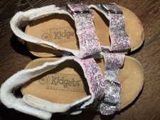 Kidgets Pink Glitter Strappy Buckle Sandals US Kids Size 5 SK1B07623