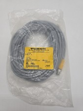 1PC TURCK RSC 8T-10 Cordset, M12 Male to Cut-end, Gray, 8 cond., 10 meters, PVC