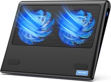 Blue 12 15.6 Inch Laptop Cooling Pad 2 Speed LED