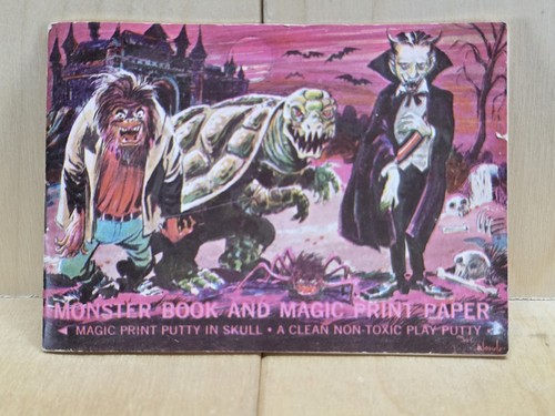 Colorforms Magic Print Putty in Skull Monster Book and Magic Print Paper