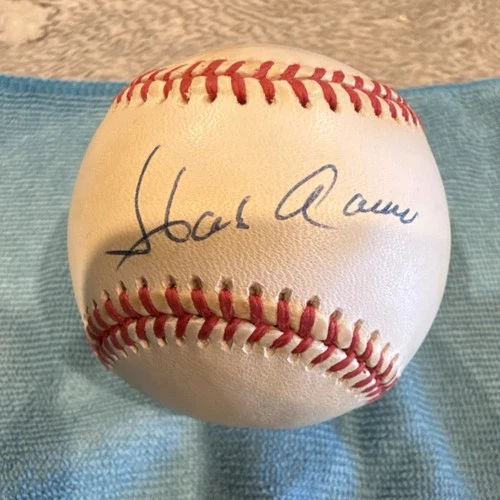 Hank Aaron Autographed Original Major League Baseball MLB Signed Ball Baseball