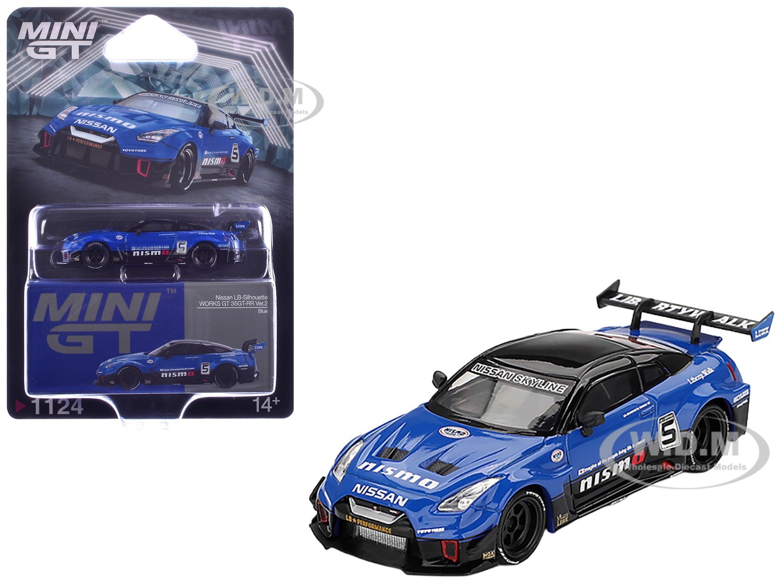 NISSAN 35GT-RR 2 LB-SILHOUETTE WORKS GT 5 164 MINI GT MGT01124 3690₽
