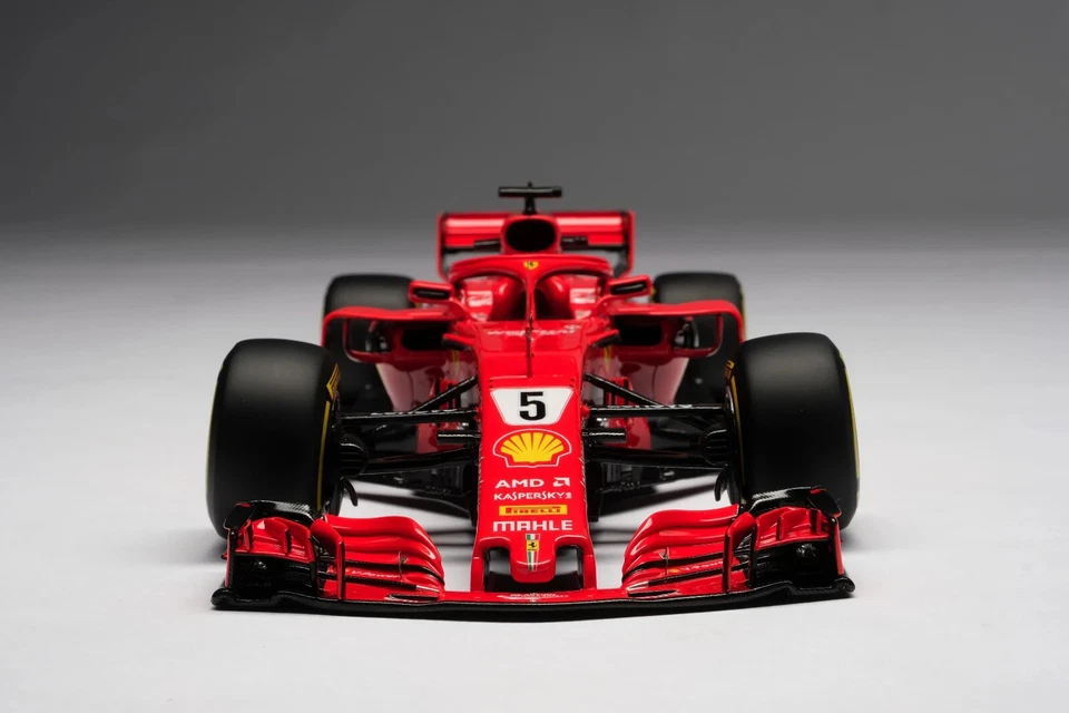 New Amalgam Ferrari SF71H Sebastian Vettel 1:18 Model Car Red M5999 KidBX - Image 4 of 4