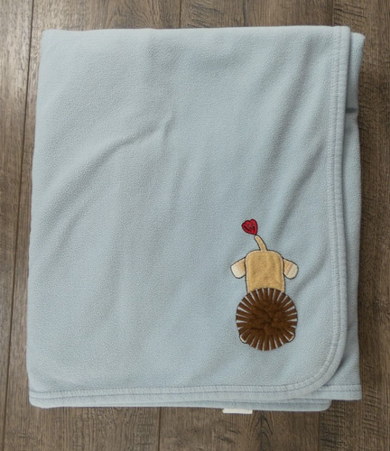 Baby Boy Vintage Gymboree Fleece Monkey & Friends Lion Baby Blanket - Picture 2 of 5
