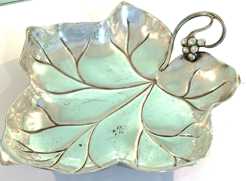 Antique Art Nouveau WMF Silver Plated Ivy Leaf Dish / Serving Bowl - Picture 5 of 11