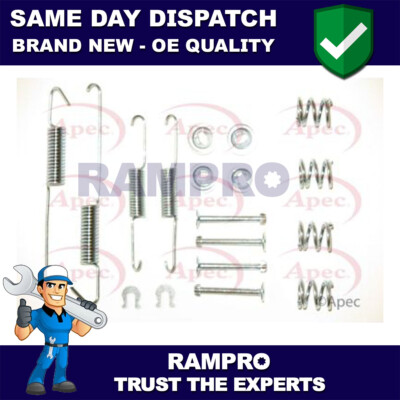 Rampro Rear Brake Shoes Fitting Kit Fits Toyota iQ 2009-2015 1.0 1.3