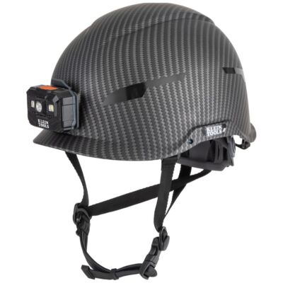 Klein Tools 60515 Safety Helmet, Class E with Rechargeable Lamp and Chin Strap