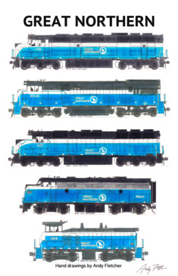 Great Northern Blue Locomotives 11