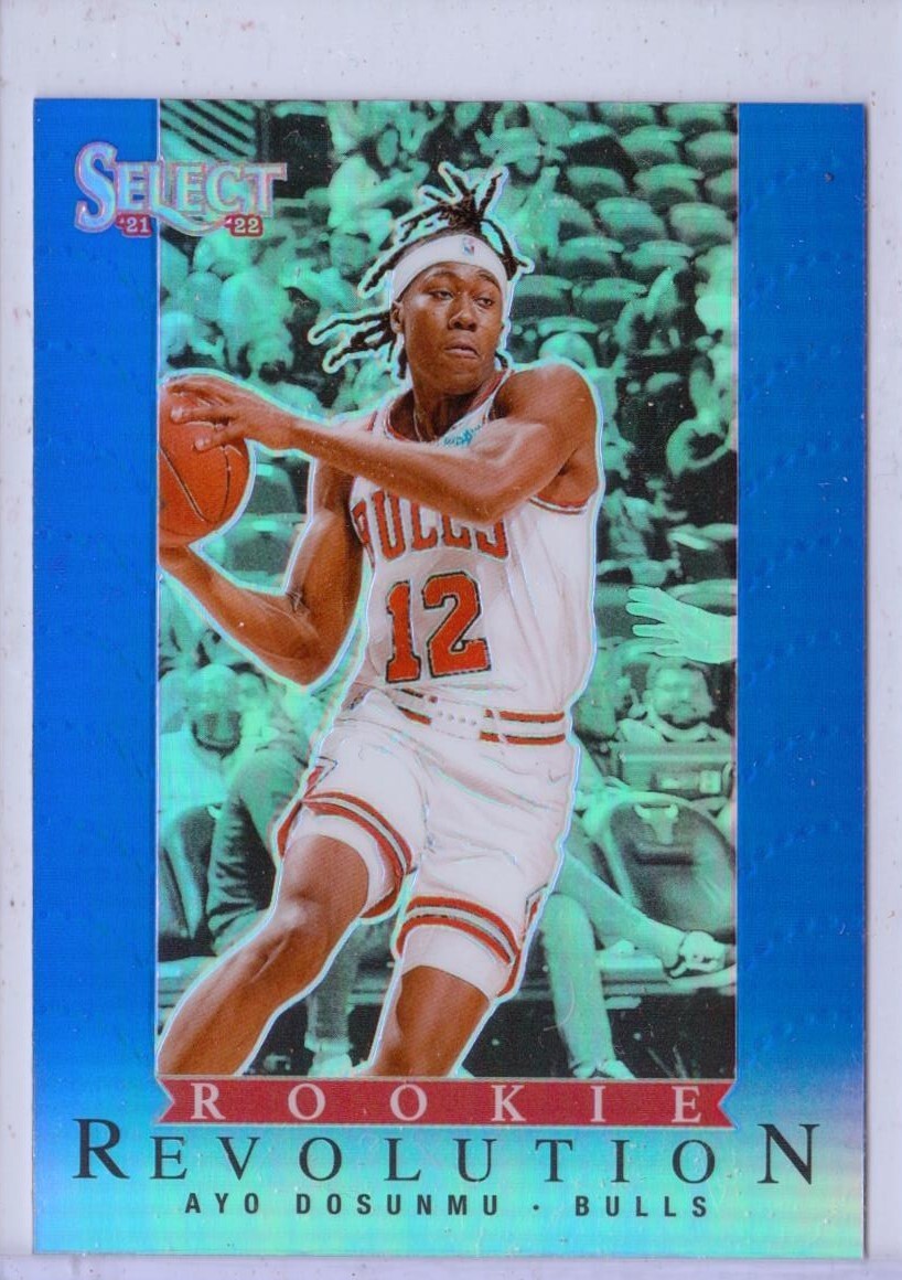 2021-22 Select Rookie Revolution Blue Prizm #22 Ayo Dosunmu RC - Chicago Bulls