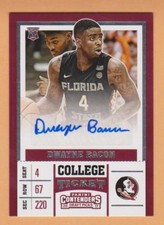 2017 Dwayne Bacon Panini Contenders College Ticket Draft Picks Autograph Rookie 