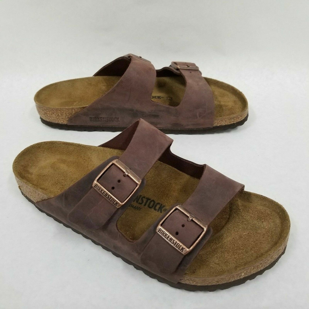 Birkenstock New w/ Box Arizona Habana Oiled Leather Narrow 