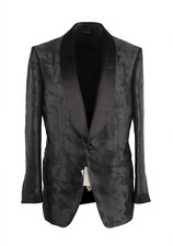 TOM FORD Atticus Black Tuxedo Cocktail Dinner Jacket Size 46 IT / 36R U.S. N...