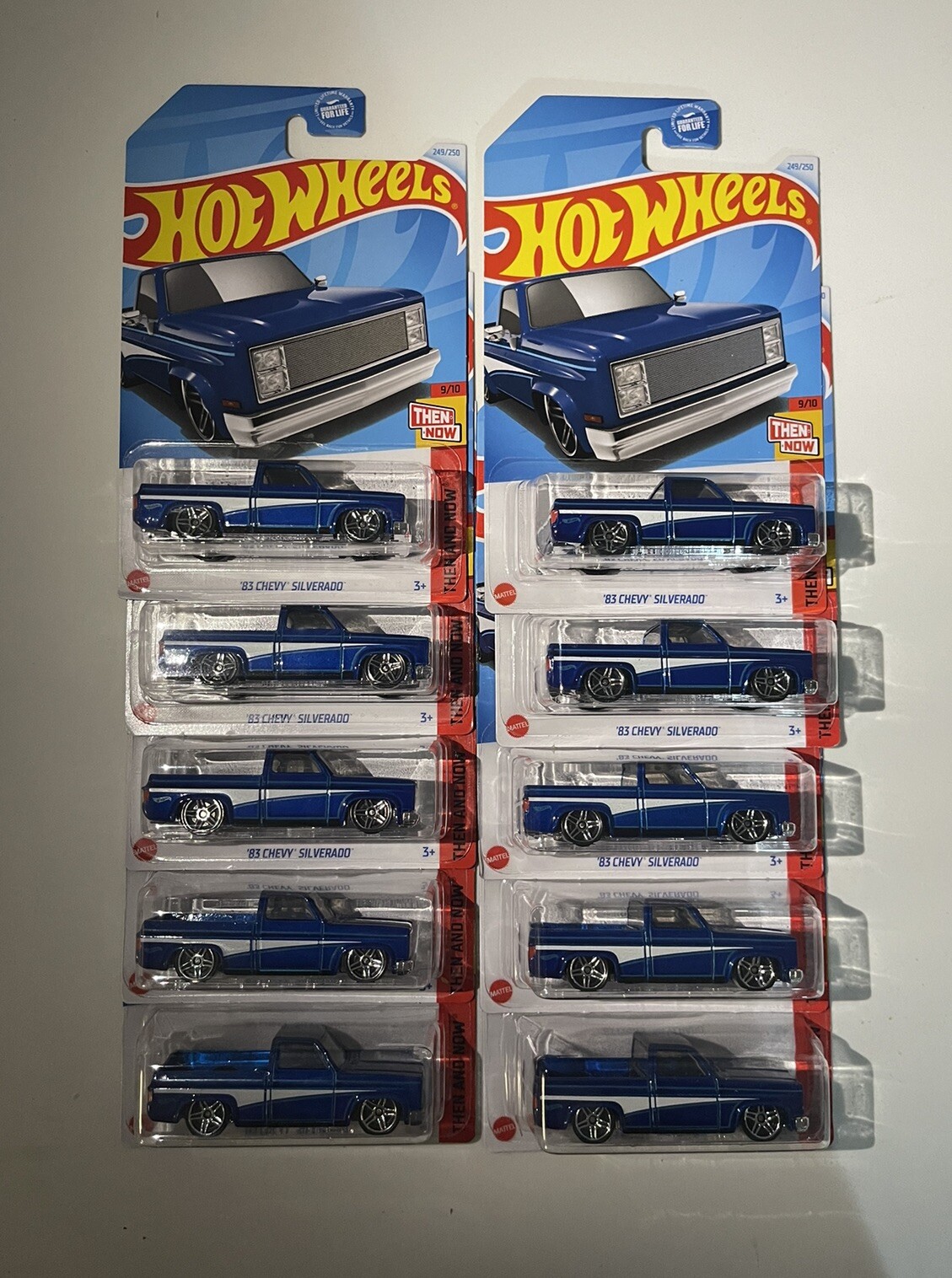 Hot Wheels 2024 Blue '83 CHEVY SILVERADO Squarebody Q Case LOT 10  🆕🔥✅