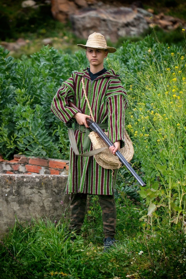 Reproduction Vintage Djellaba Goumier, WWII uniform Army Coat,1945 Jacket, - Image 3 of 4